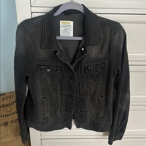 Like new J.Crew Black Denim Jacket